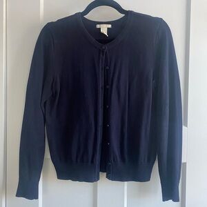Women's Navy Cardigan Sweater